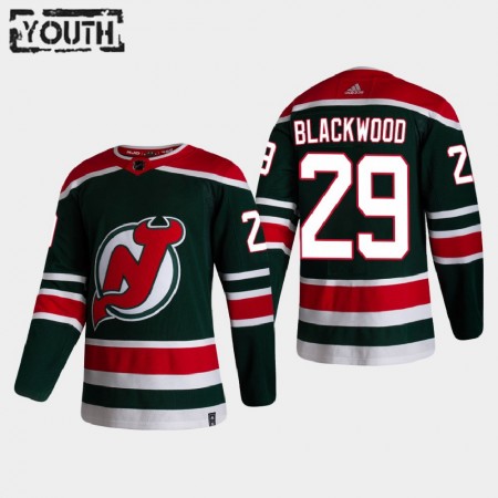 Dětské Hokejový Dres New Jersey Devils Dresy Mackenzie Blackwood 29 2020-21 Reverse Retro Authentic